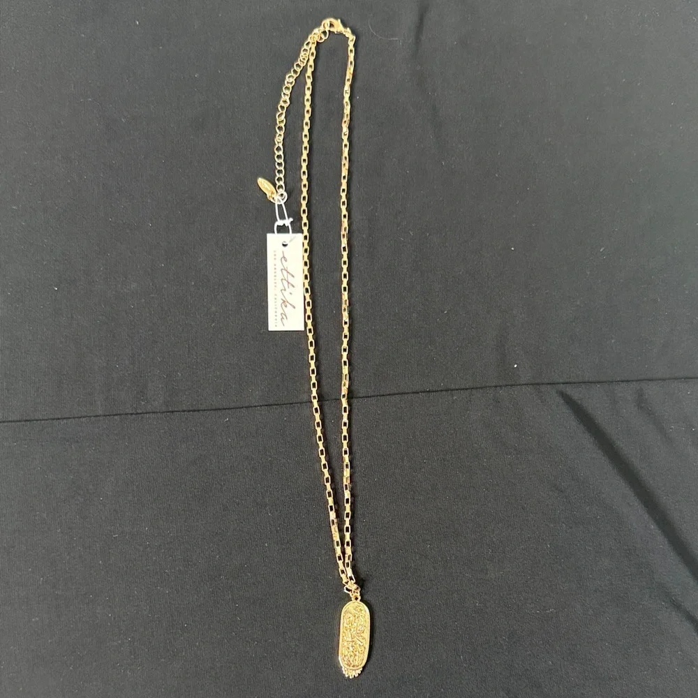 Ettika Gold Pendant Necklace NWT
